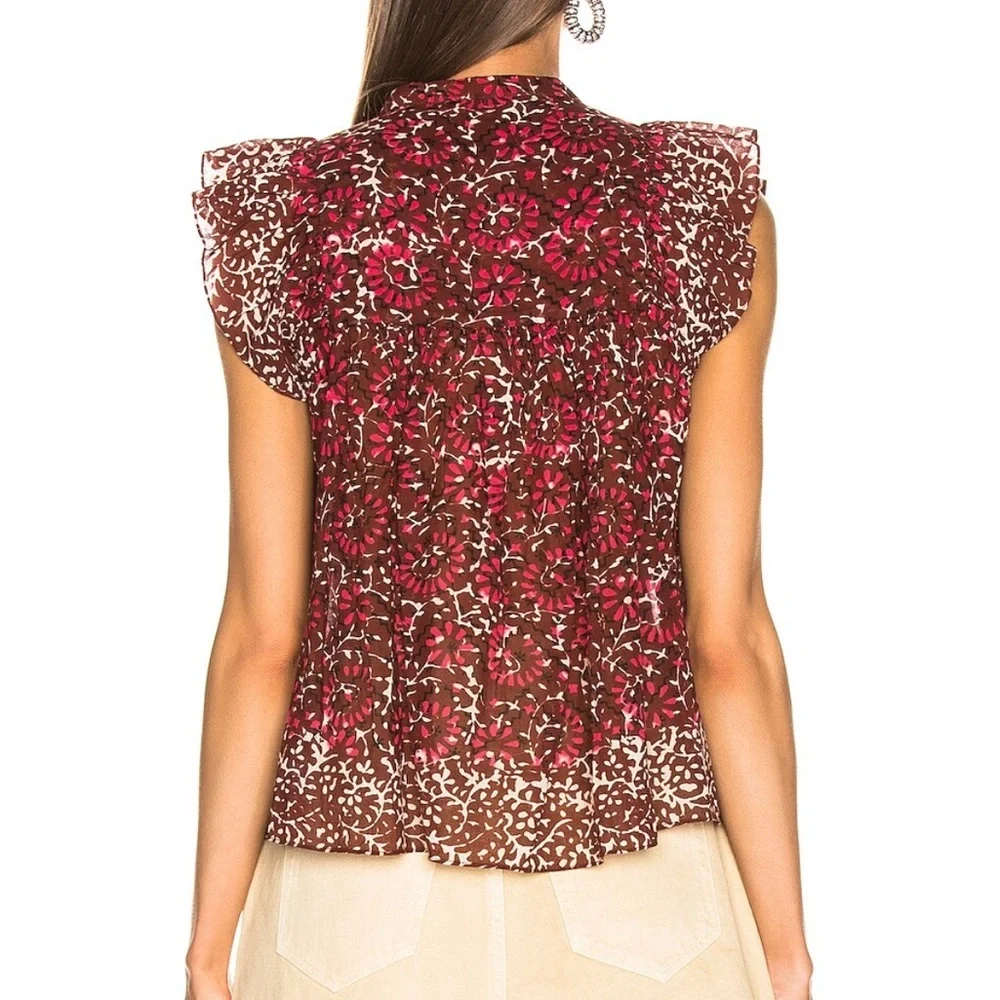 ULLA JOHNSONO  Top in Henna - Picture 2 of 9